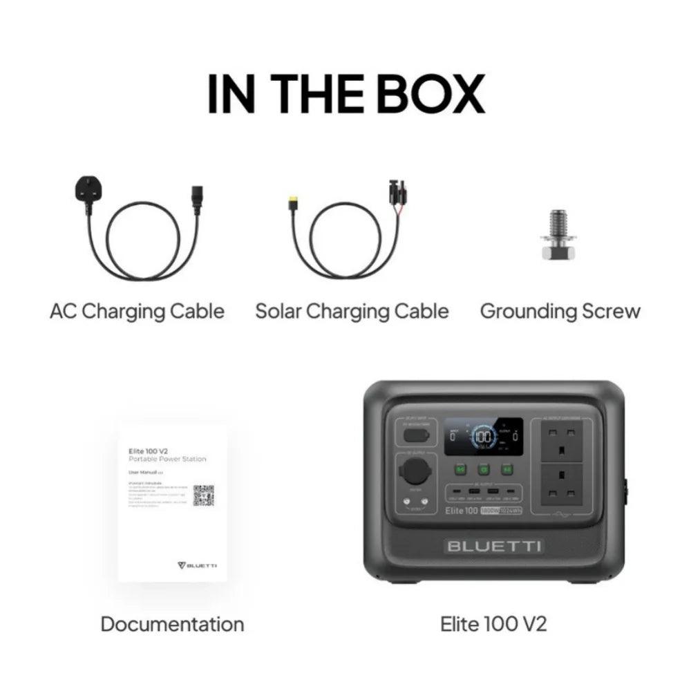 BLUETTI Elite 100 V2 Portable Power Station 1024Wh