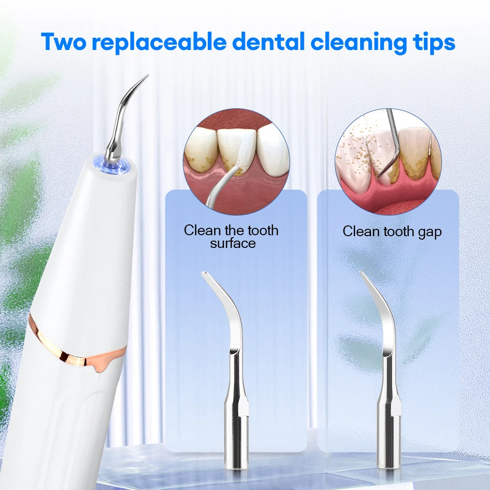 Rechargeable Electric Ultrasonic Teeth Tartar Cleaner Dental Scaler Whitening