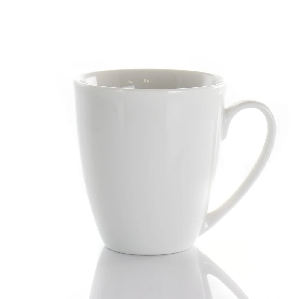 NONEDrinkware Porcelain Mug Set, Durable Microwave Safe Coffee Tea