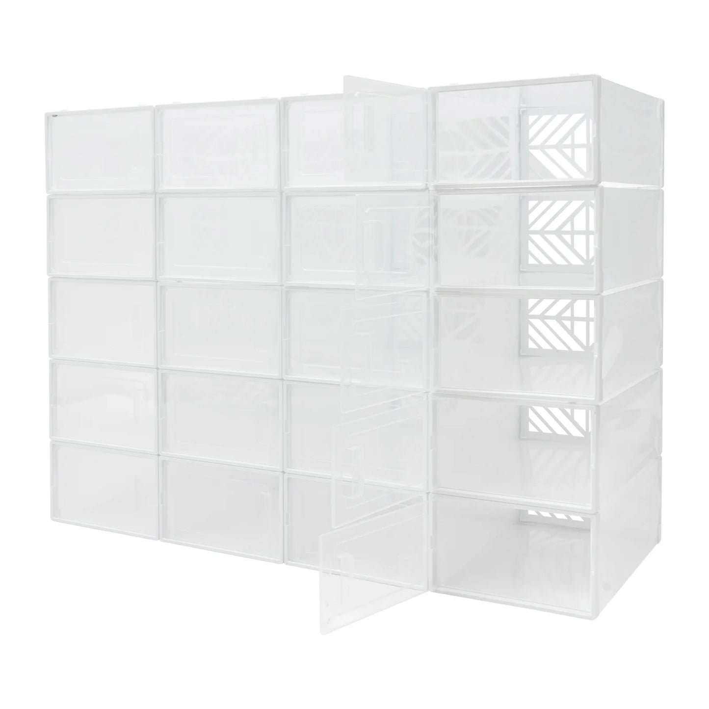 Shoe Storage Box Set PP Plastic Moisture And Dust Proof