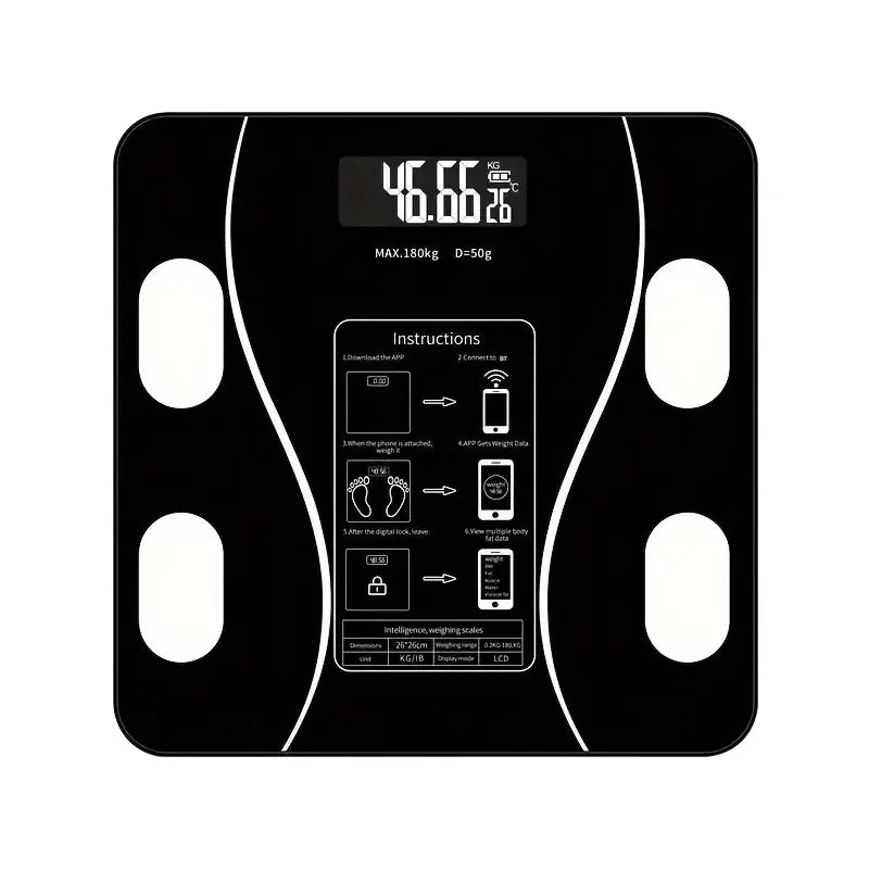 Smart Wireless LED Body Fat Scale With Digital Body Composition