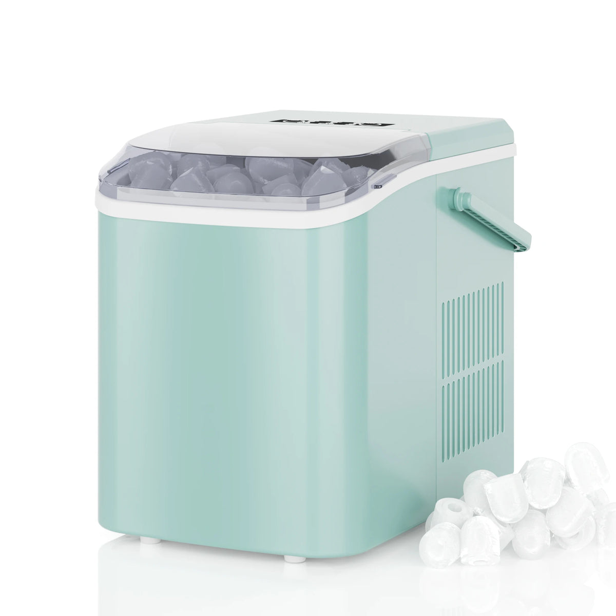 Compact Countertop Ice Maker Self Cleaning Quiet 9 Bullet Cubes