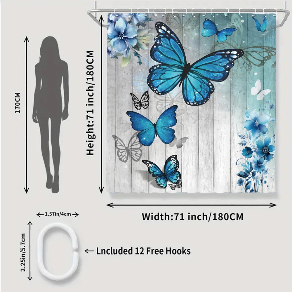 Butterfly Bathroom Four-Piece Set