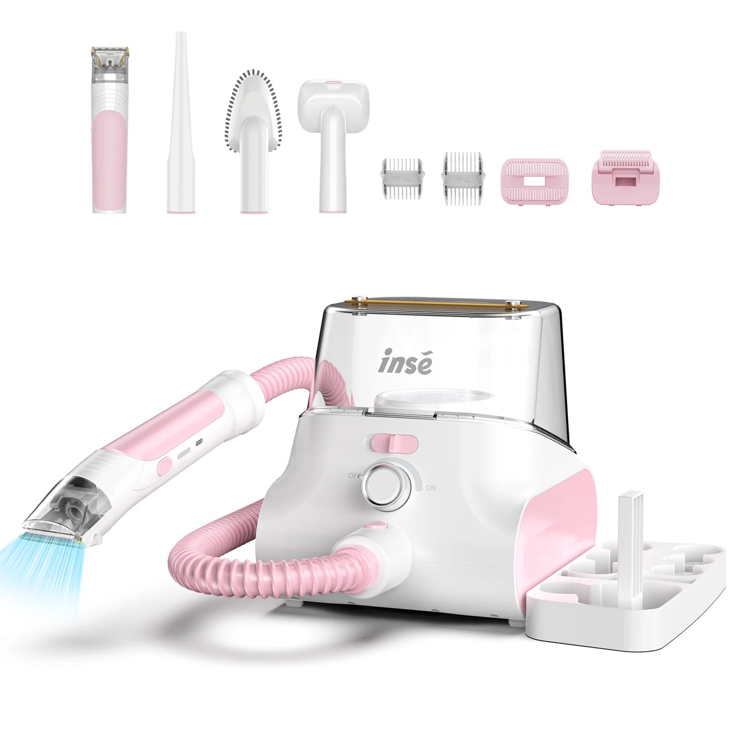 INSE Dog Grooming Vacuum Cleaner With Large Dust Box Storage
