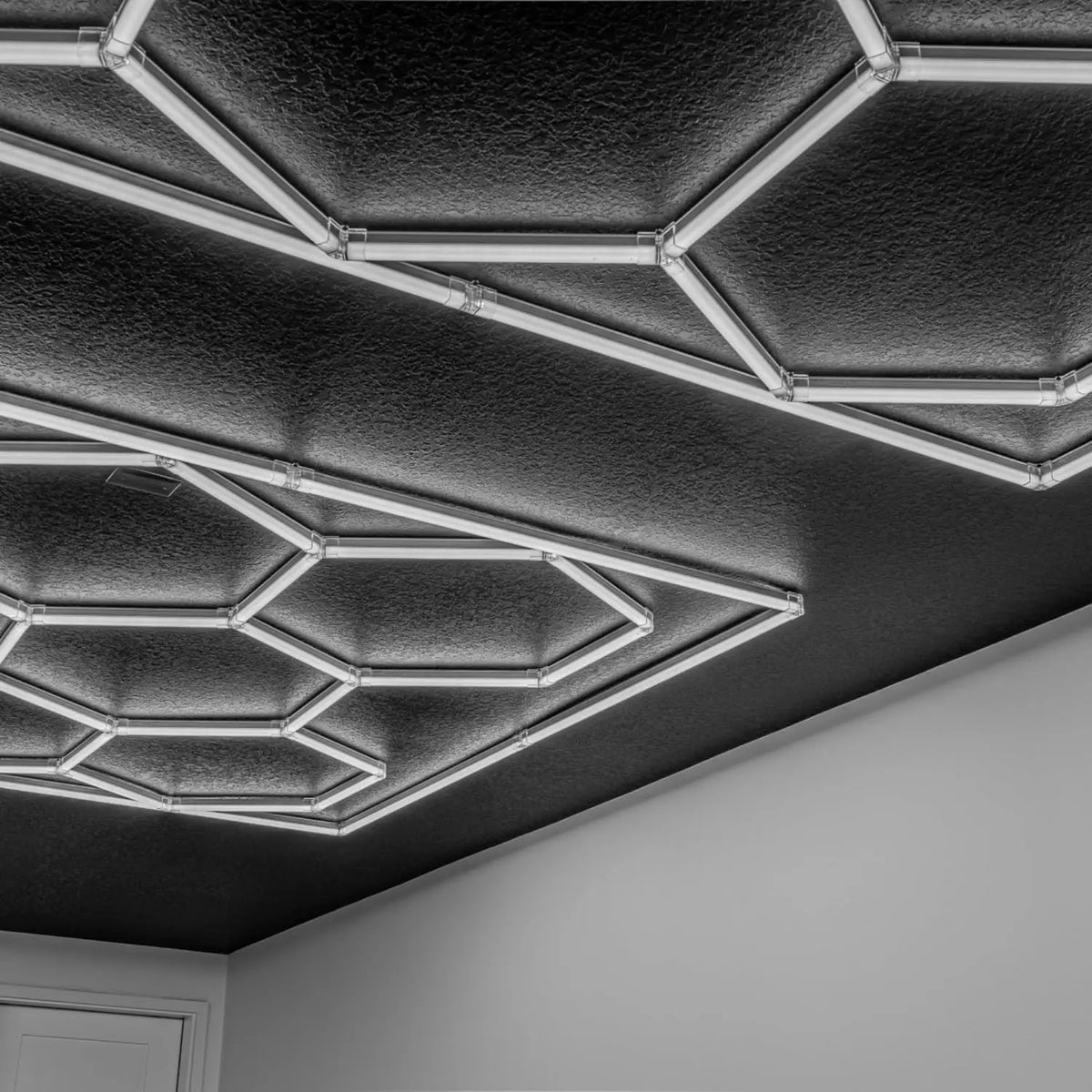 Honeycomb Hexagon LED Lighting For Garage Workshop Beauty Salon Office