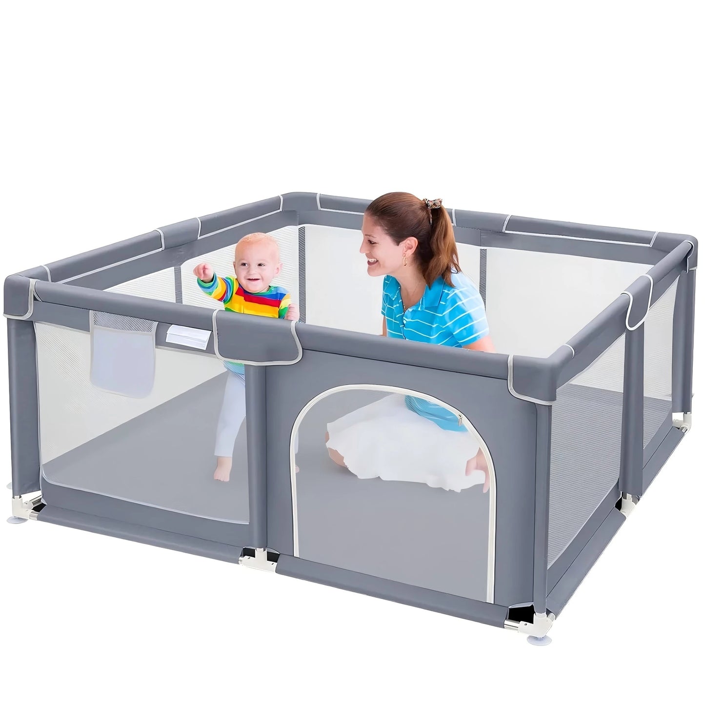 Baby Playpen Spacious Indoor Outdoor Safe Play Yard Toddler Infant