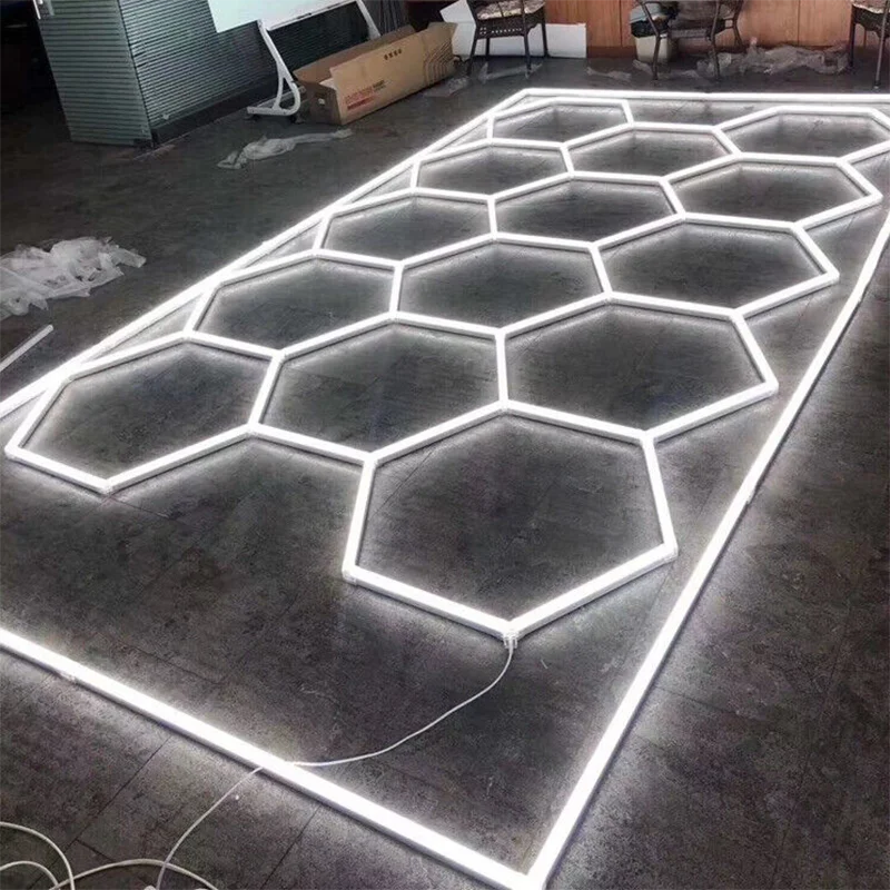 Honeycomb Hexagon LED Lighting For Garage Workshop Beauty Salon Office