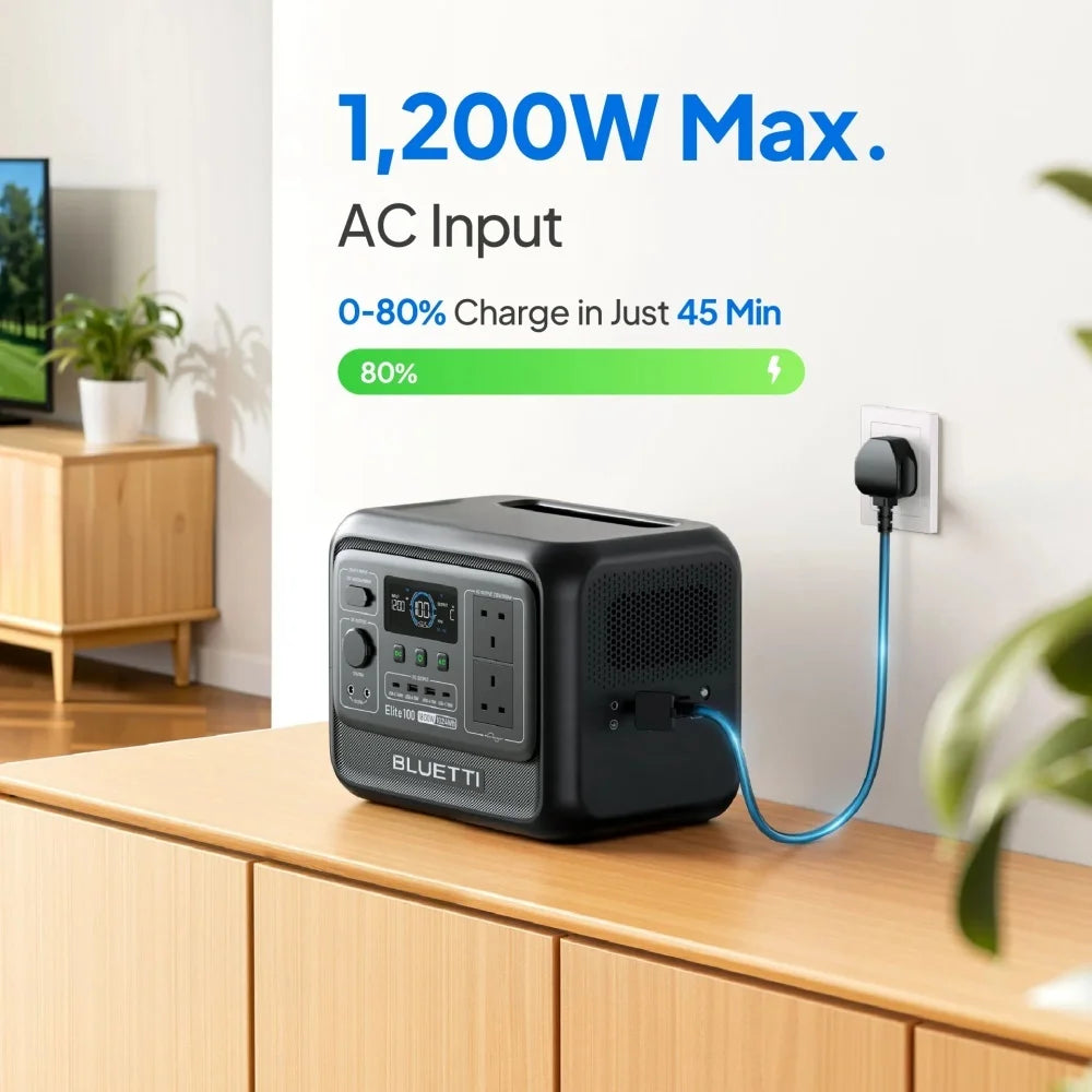 BLUETTI Elite 100 V2 Portable Power Station 1024Wh