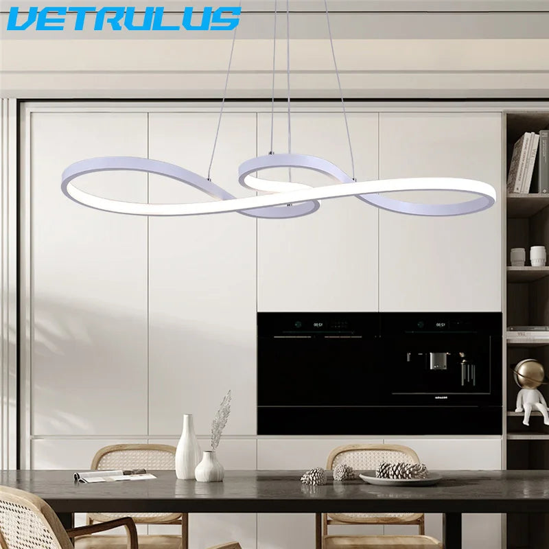 Vetrulus Modern Acrylic Led Pendant Chandelier Light For Living Room