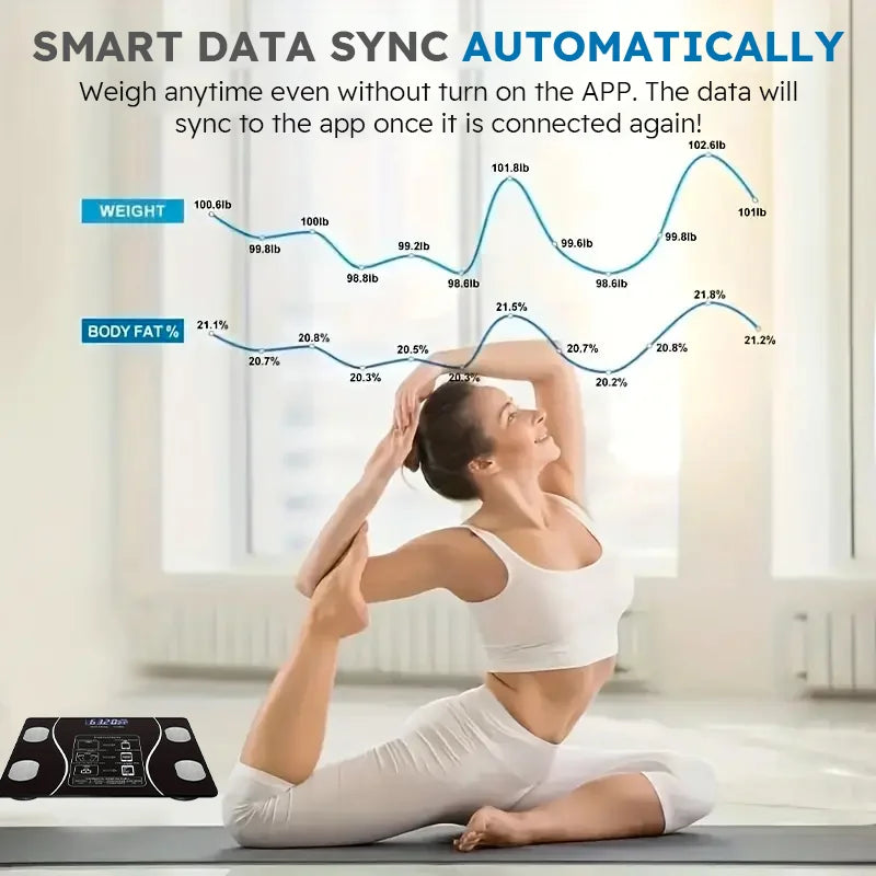 Smart Body Fat Scale With LED Display And Body Composition