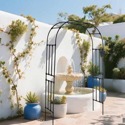 HiMISS Garden Arch Arbor Trellis For Climbing Plants Outdoor Decor