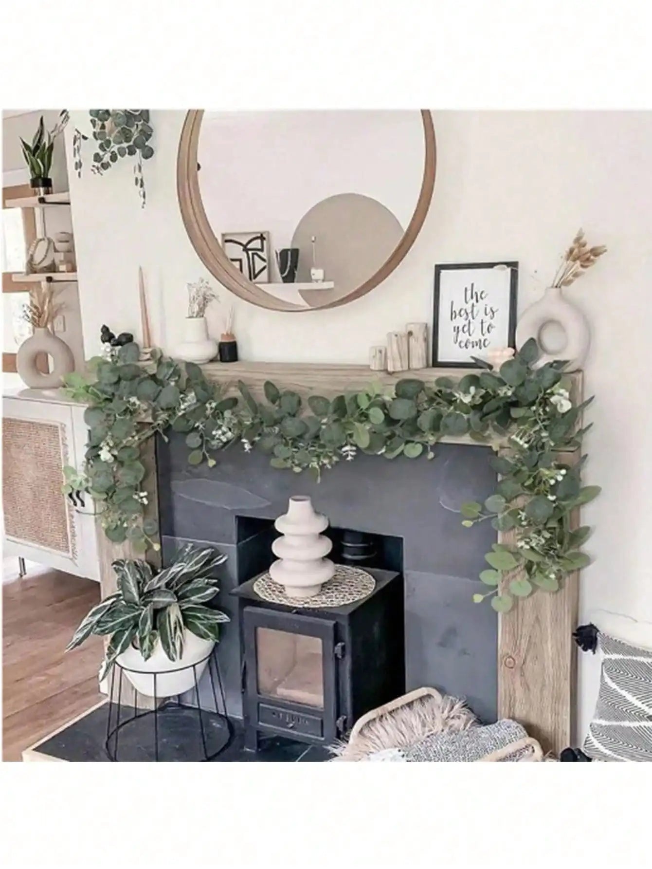 Eucalyptus Vine Decoration Nylon Artificial Plant For Indoor Decor