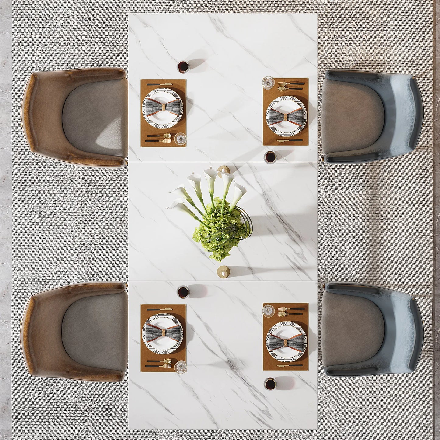 Tribesigns Rectangular Dining Table Modern Kitchen Table
