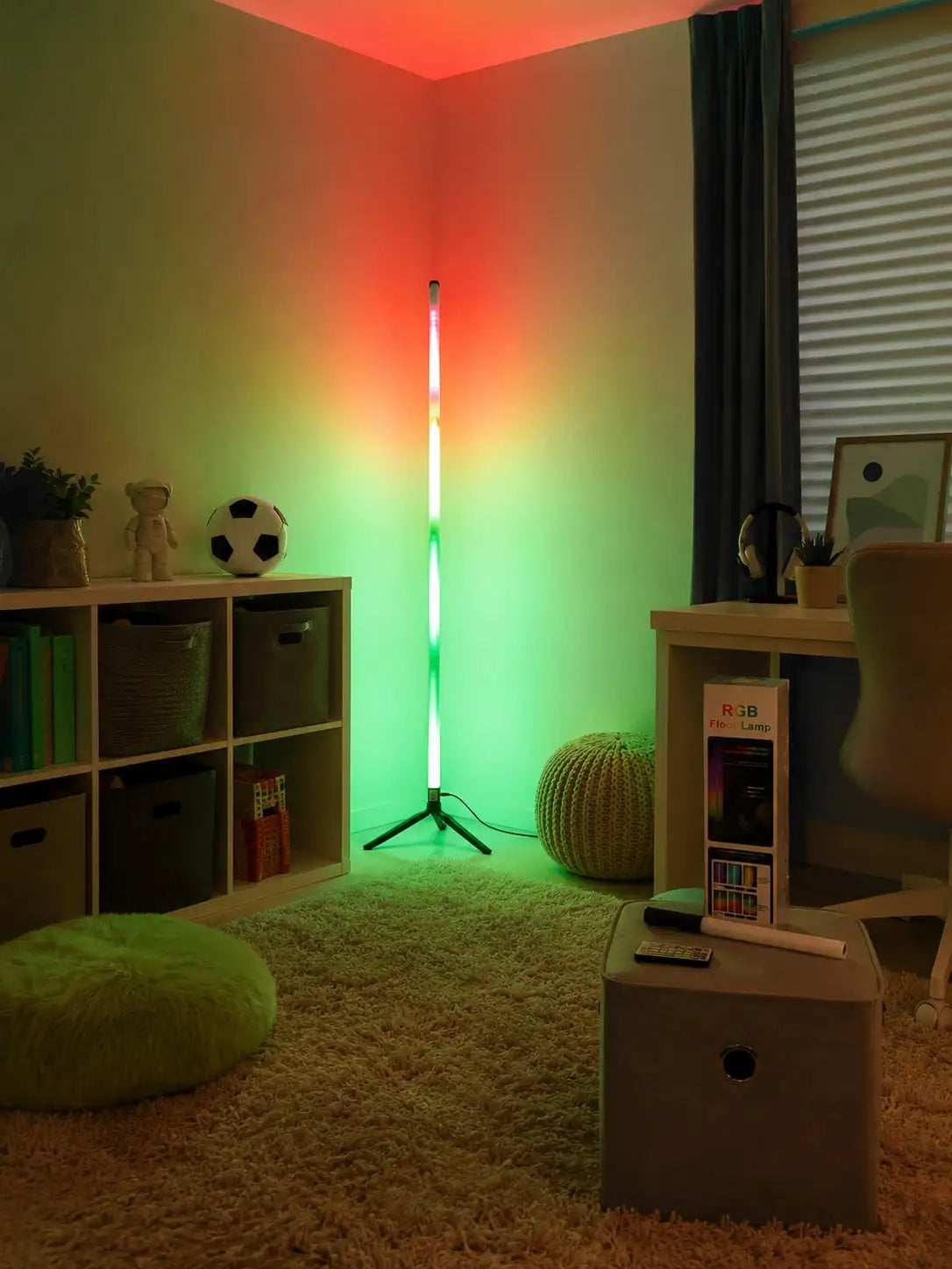 LED RGB Floor Lamp With Remote Control For Bedroom Lighting