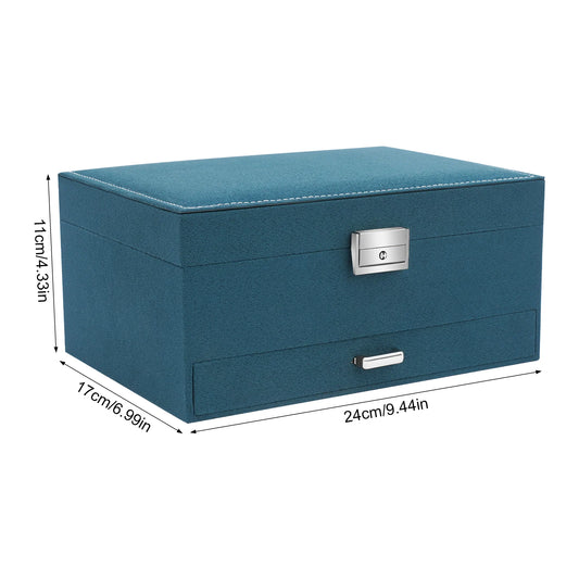 NONECN 3-Tier Jewelry Box Organizer With Ring Slots Earrings