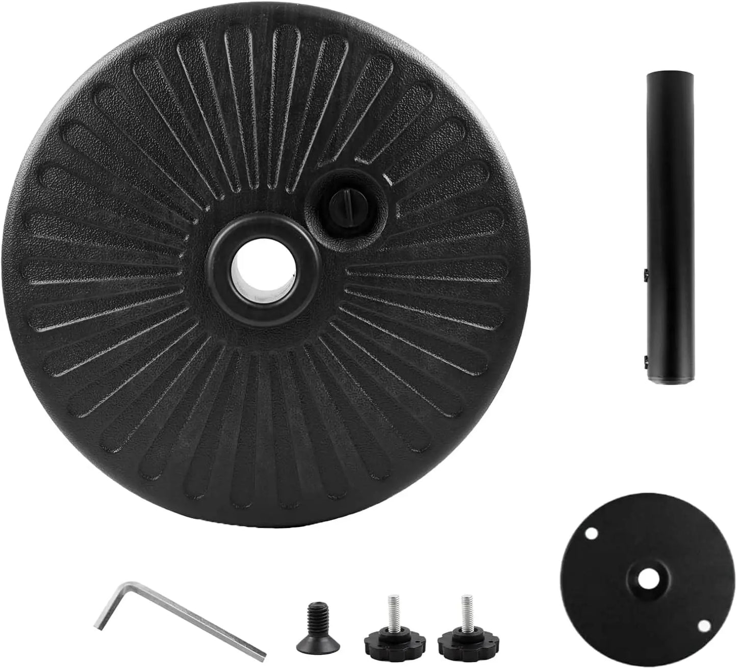 Heavy Duty Patio Umbrella Weighted Base Sand Fillable Anchor Stand