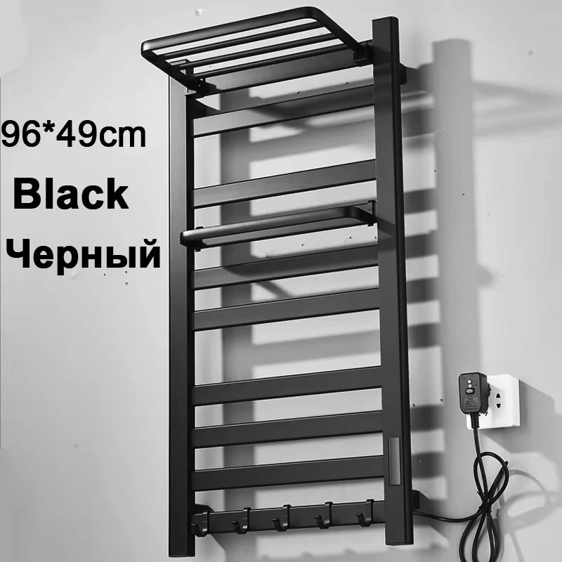 Shinesia Electric Towel Warmer Rail With Digital Temperature Display