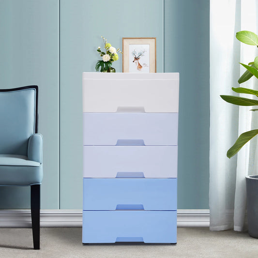 Five-Drawer Storage Cabinet for Bedroom Organization
