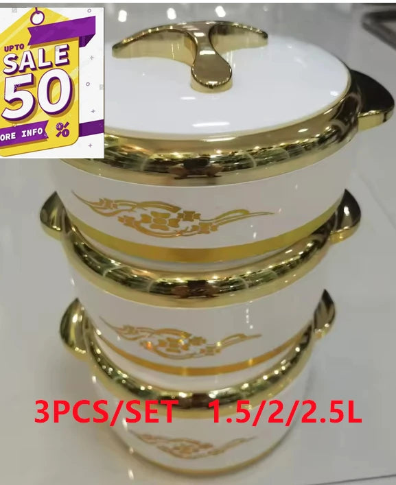 Plastic Lunchboxes 3 Pcs Set Durable Food Warmer Fresh Preservation