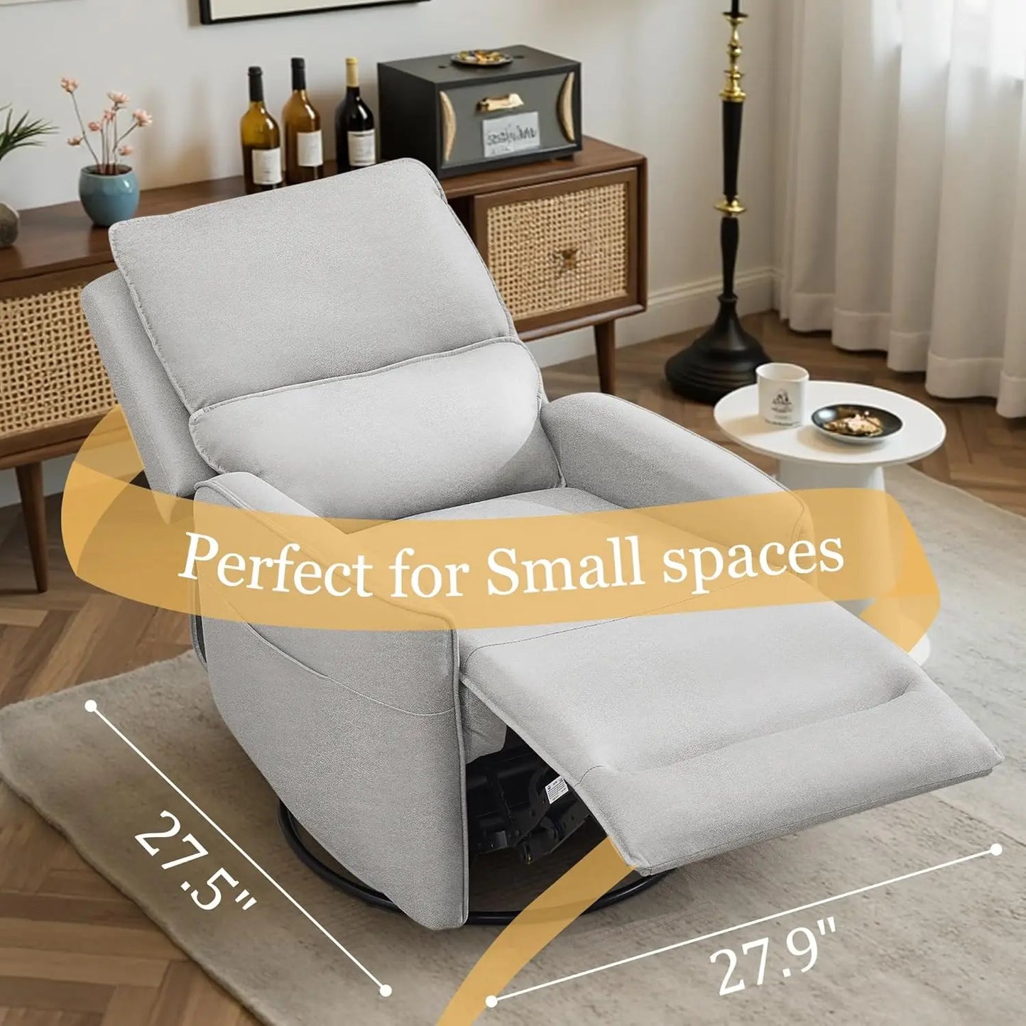 Recliner Chair 360 Swivel Rocker for Living Room Furniture