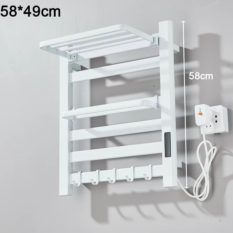 Shinesia Electric Towel Warmer Rail With Digital Temperature Display