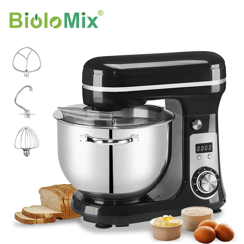 BioloMix Kitchen Stand Mixer Blender Quiet Motor Professional Grade Appliance