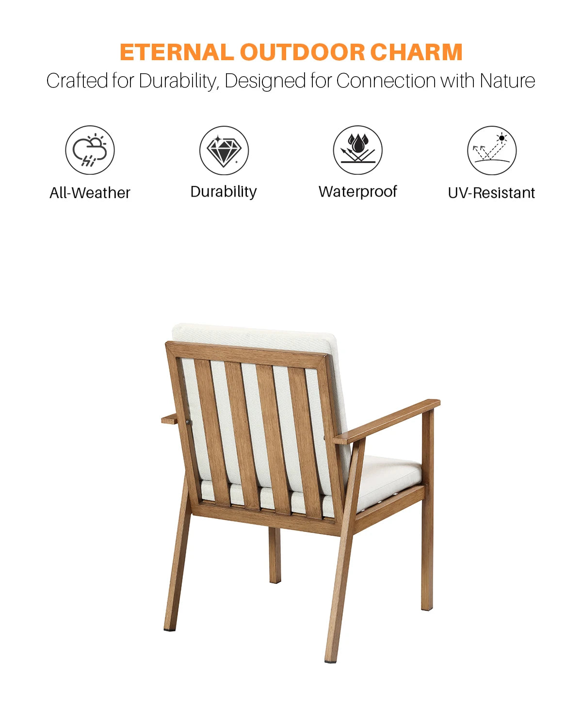 SeeHill 9 Piece Aluminum Patio Dining Set High Quality Teak