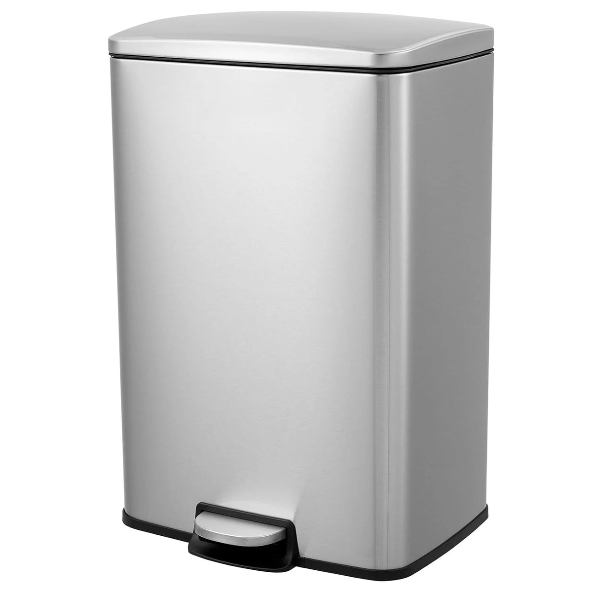 HiMISS Stainless Steel Pedal Bin With Fingerprint Proof Kitchen Lid