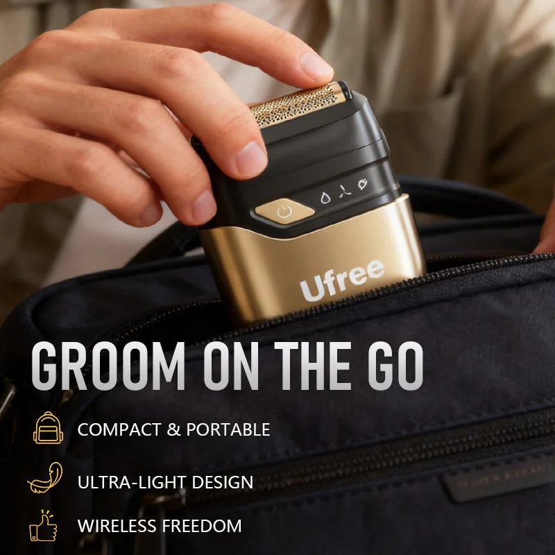 Ufree Electric Razor Men Wet Dry Cordless Rechargeable Foil Shaver