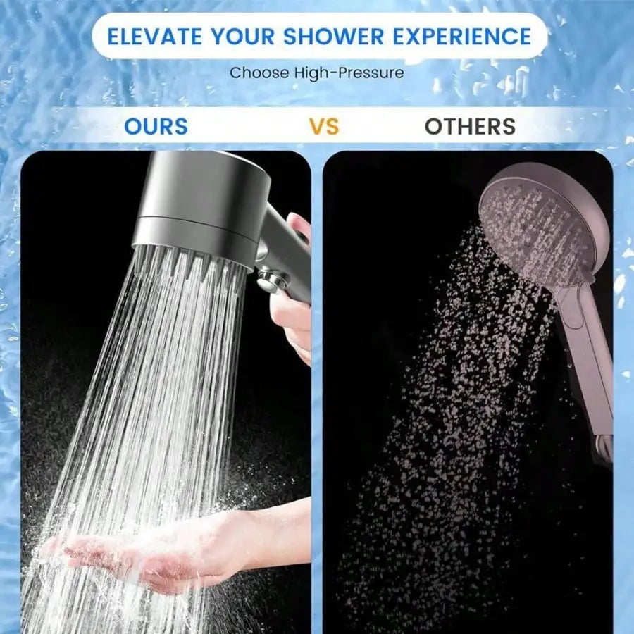Filtered Rain Shower Head 15 Replacement Filters Wall Mounted ABS
