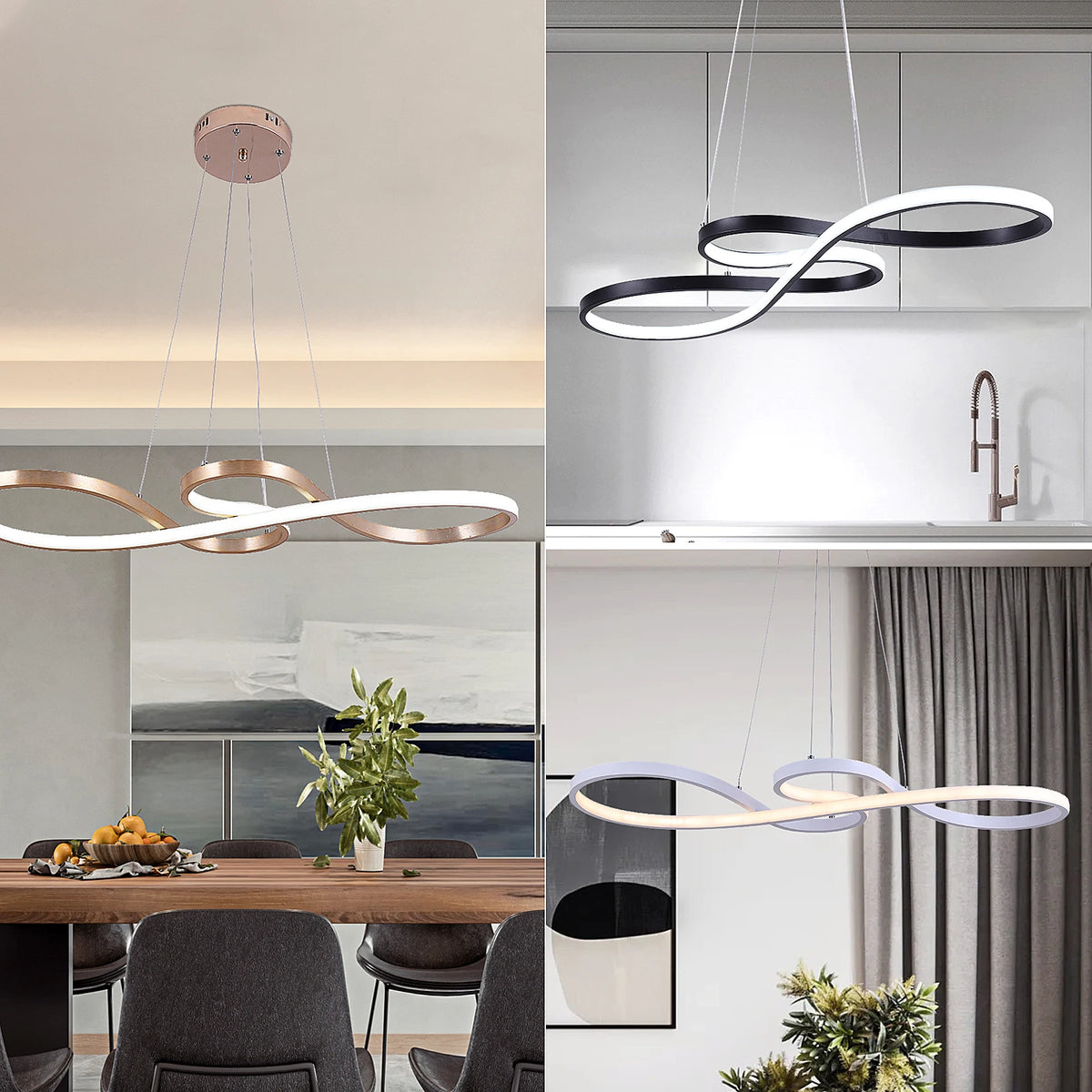 Vetrulus Modern Acrylic Led Pendant Chandelier Light For Living Room