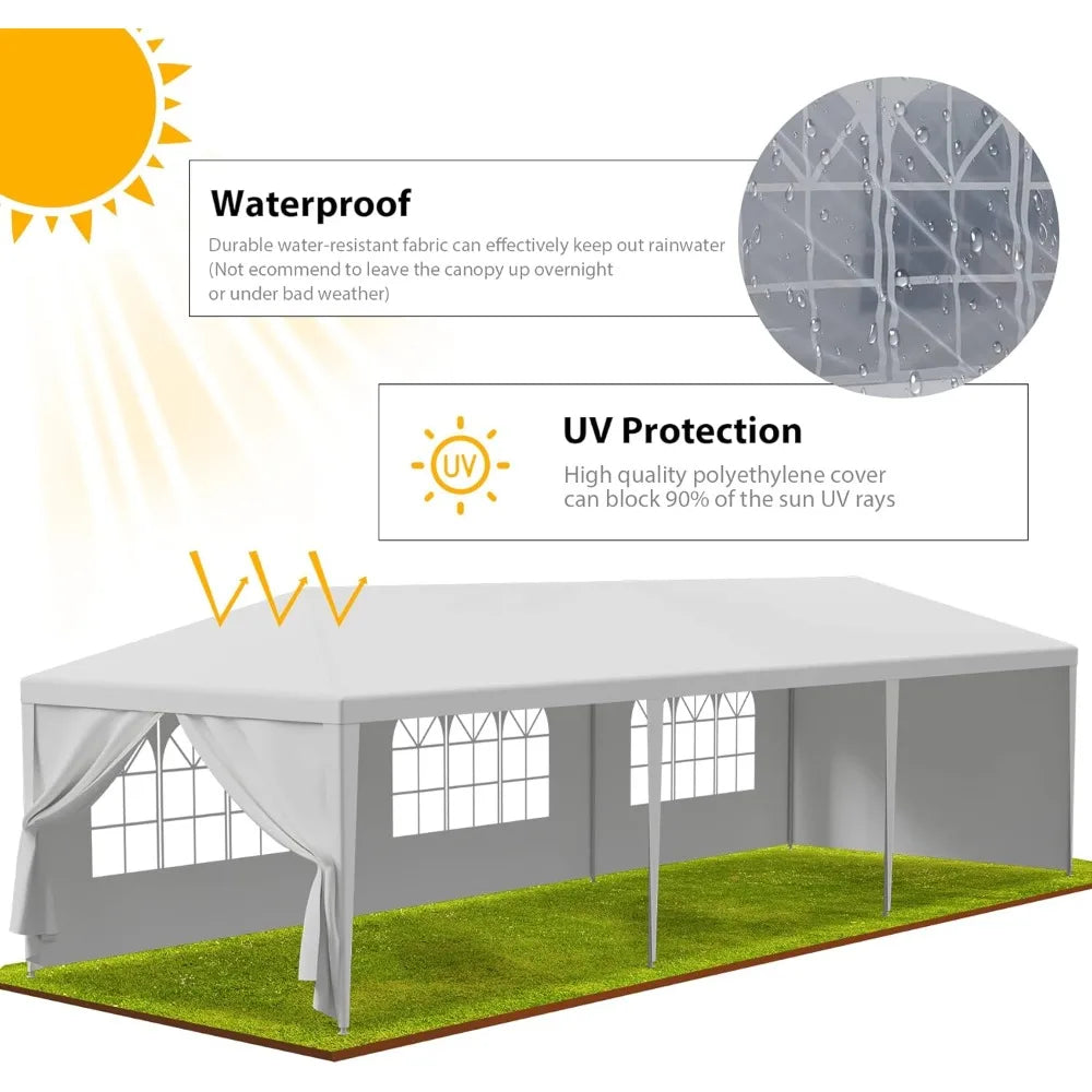 Heavy Duty Outdoor Party Tent Gazebo Waterproof For Wedding Events