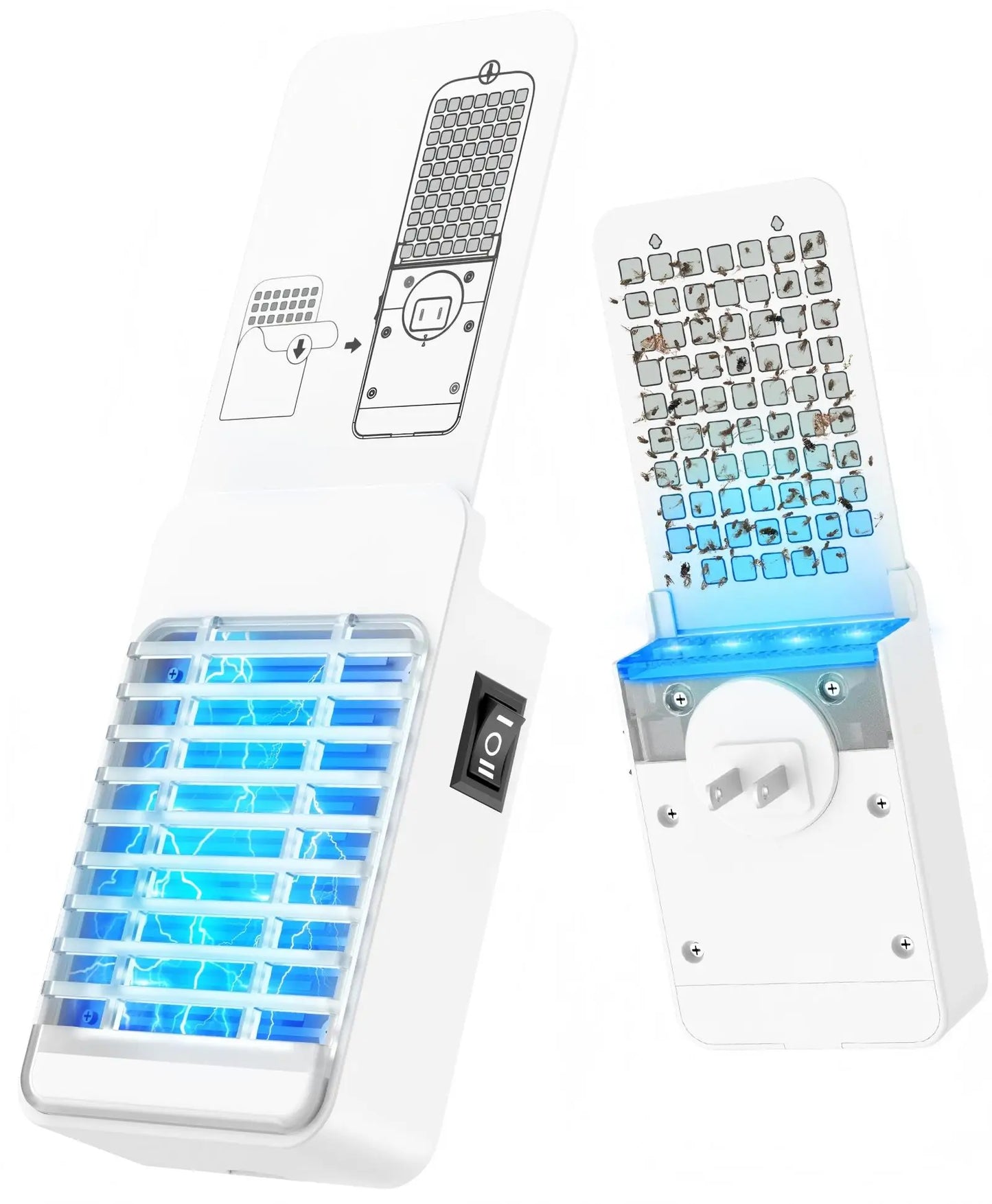 Solar Bug Zapper Outdoor 4200V 3-In-1 Mosquito Zapper