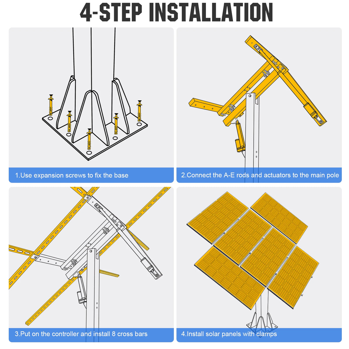 Eco Worthy Solar Panel Dual Axis Tracking System With Controller