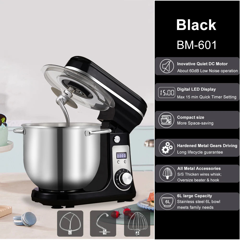 BioloMix Kitchen Stand Mixer Blender Quiet Motor Professional Grade Appliance