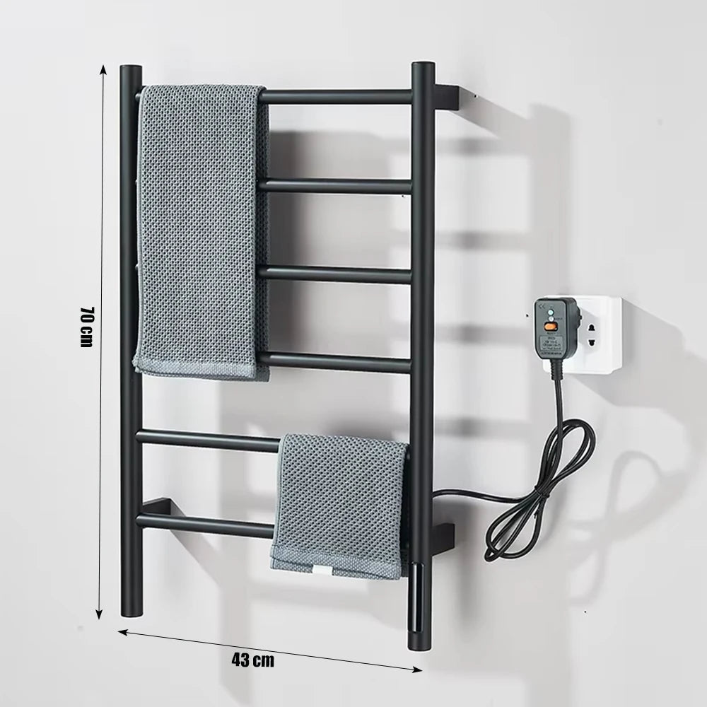 Shinesia Electric Towel Warmer Rail With Digital Temperature Display