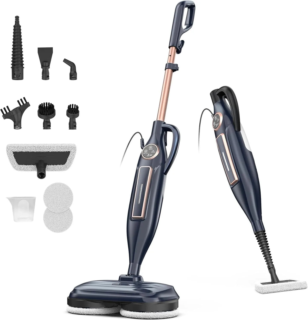 Devoac Steam Mop With Rotating Pad For Hardwood Laminate Floors