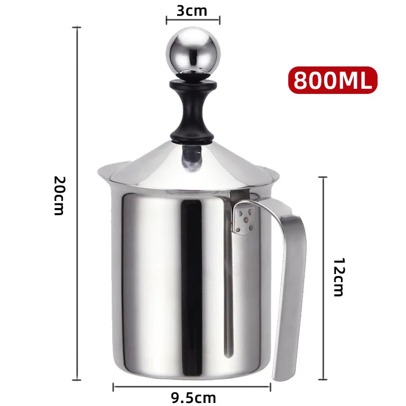 Balashov Stainless Steel Electric Milk Frother Coffee Cappuccino Drink Mixer