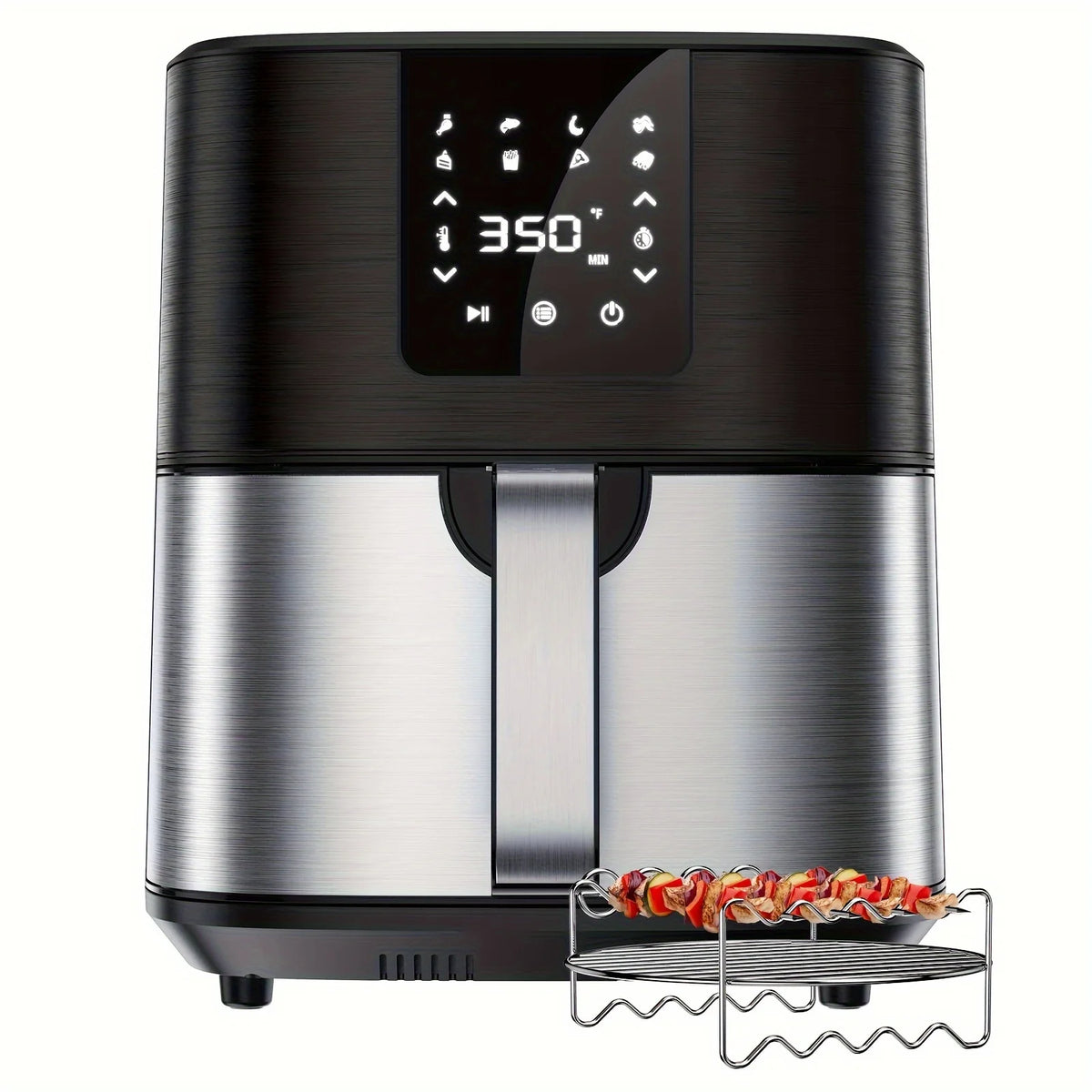KitCook Air Fryer 1500W Digital Touchscreen Eight Presets UL Certified