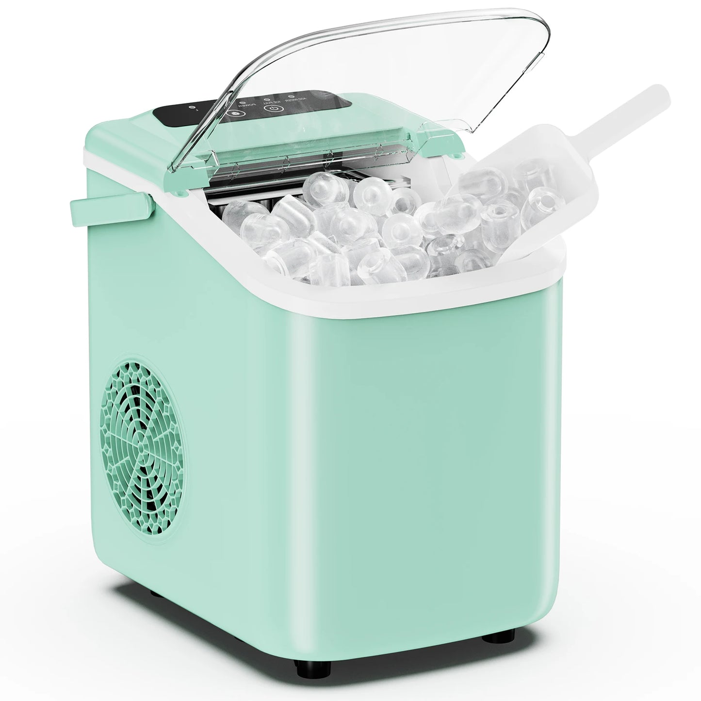 Countertop Portable Ice Maker With Scoop Handle For Home Kitchen