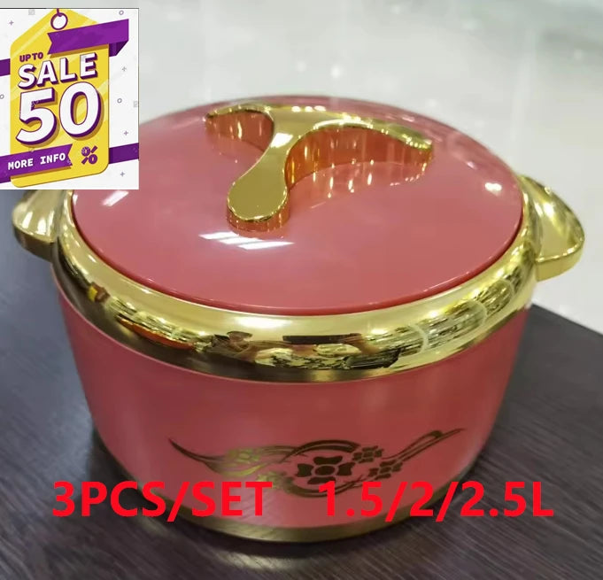Plastic Lunchboxes 3 Pcs Set Durable Food Warmer Fresh Preservation