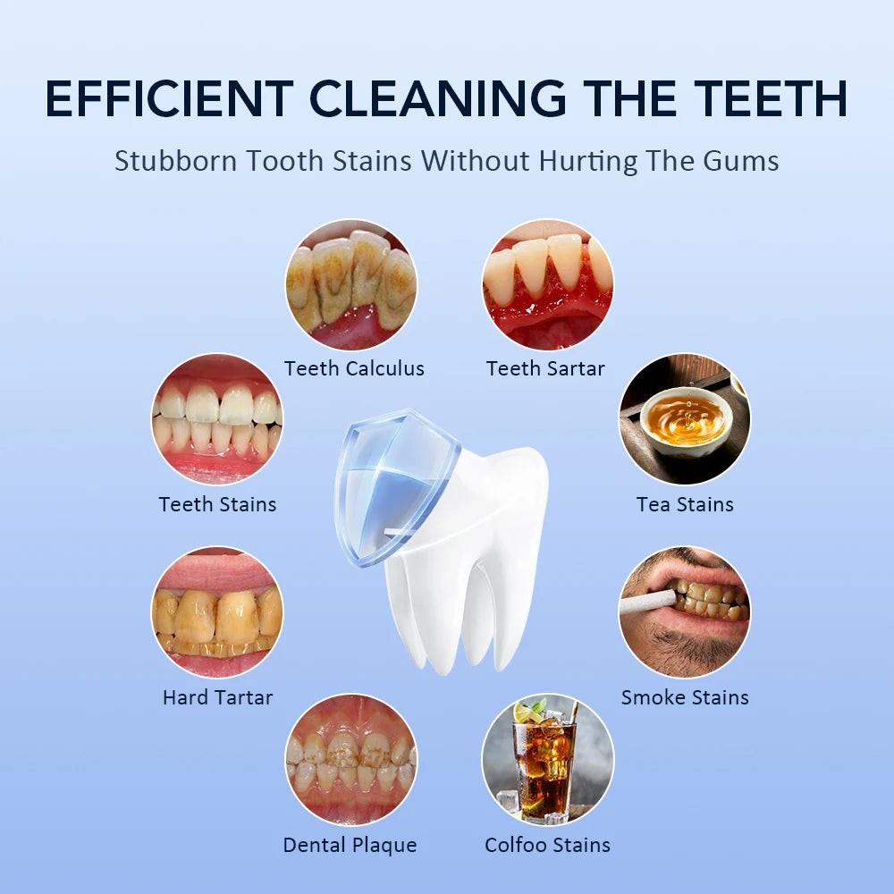 Rechargeable Electric Ultrasonic Teeth Tartar Cleaner Dental Scaler Whitening