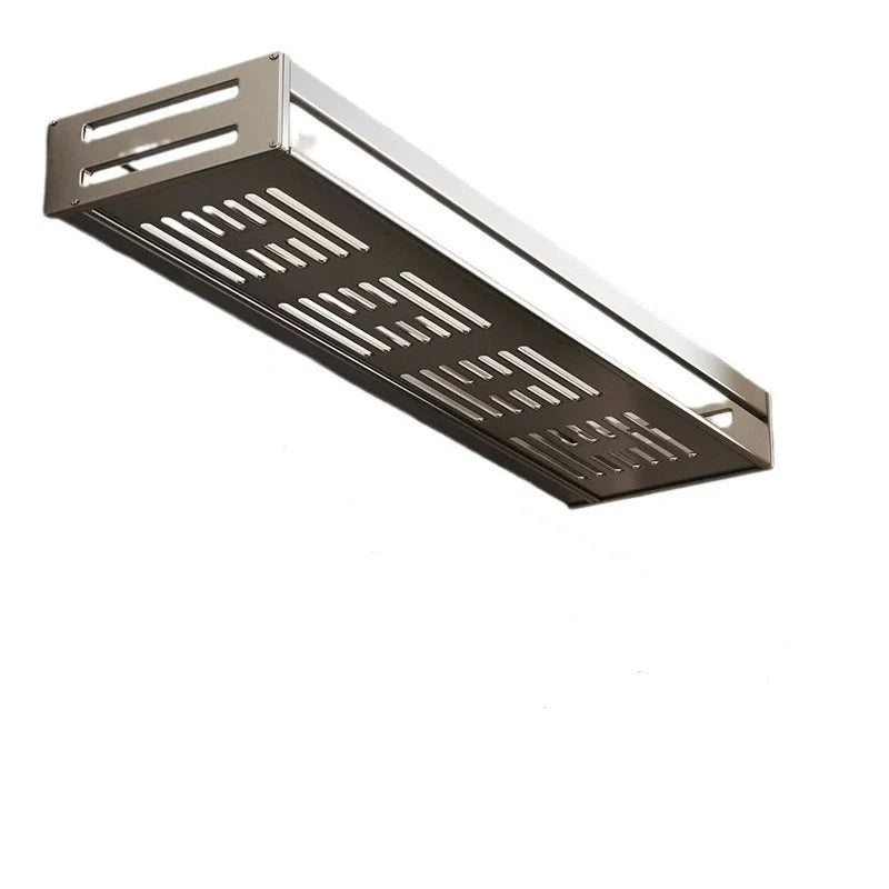 Aluminum Shower Corner Shelf Without Drilling With Towel Bar And Shampoo Holder