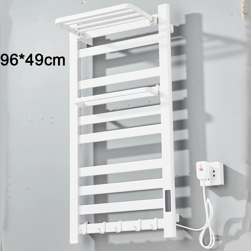 Shinesia Electric Towel Warmer Rail With Digital Temperature Display