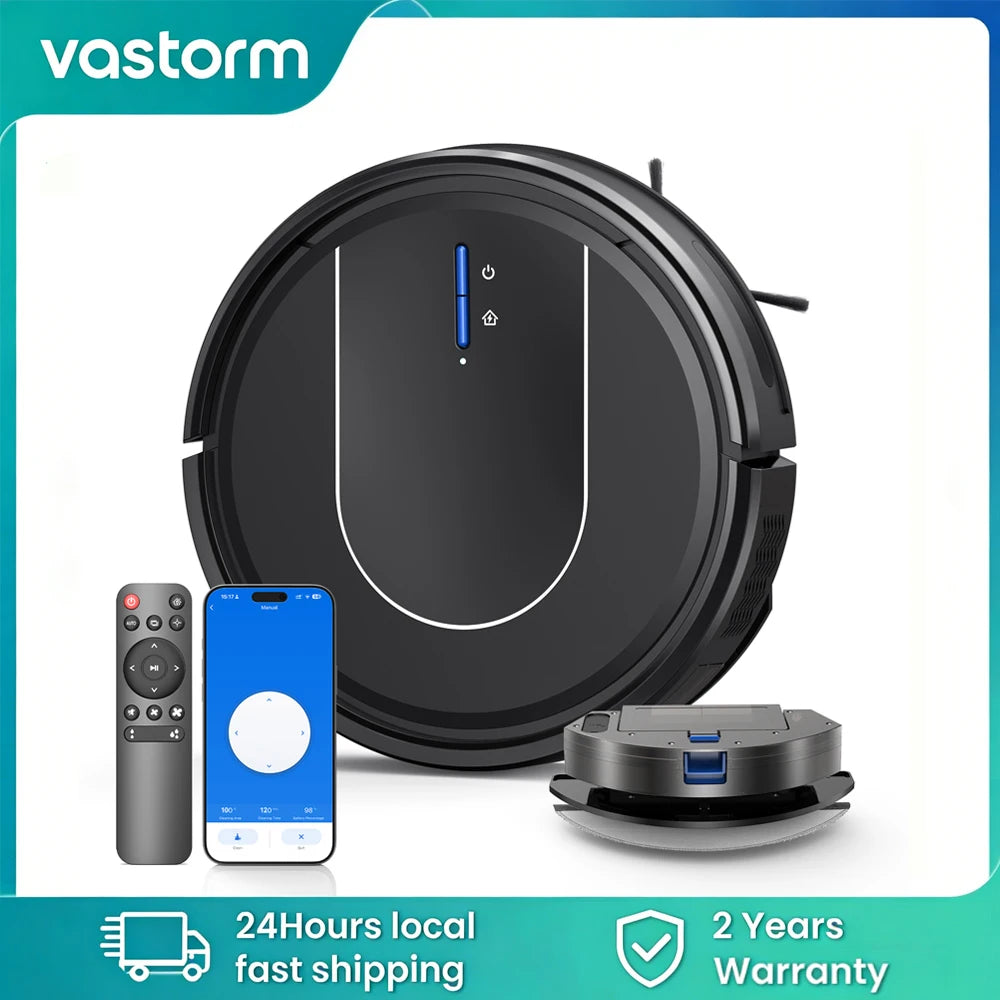 Vastorm Robot Vacuum Cleaner WiFi Auto Charge Mop For Home