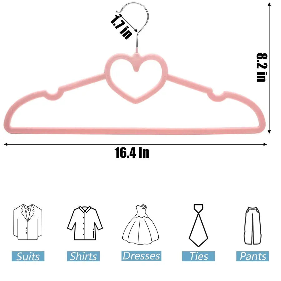 50 Pack Velvet Hangers Non Slip With 360 Degree Hook