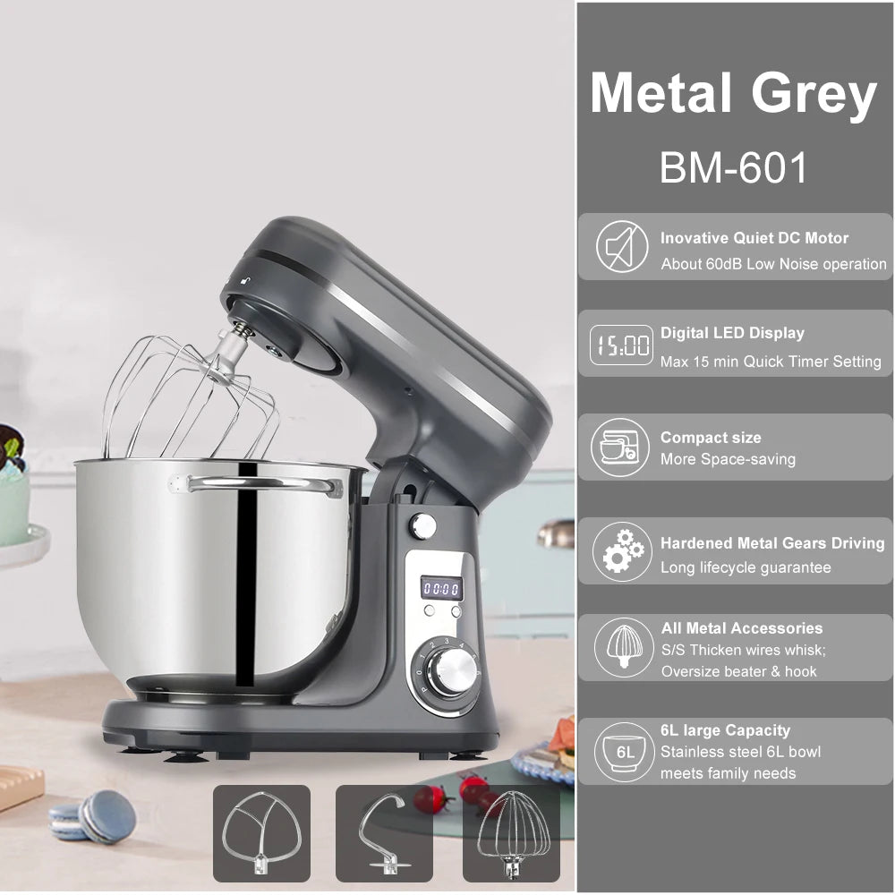 BioloMix Kitchen Stand Mixer Blender Quiet Motor Professional Grade Appliance