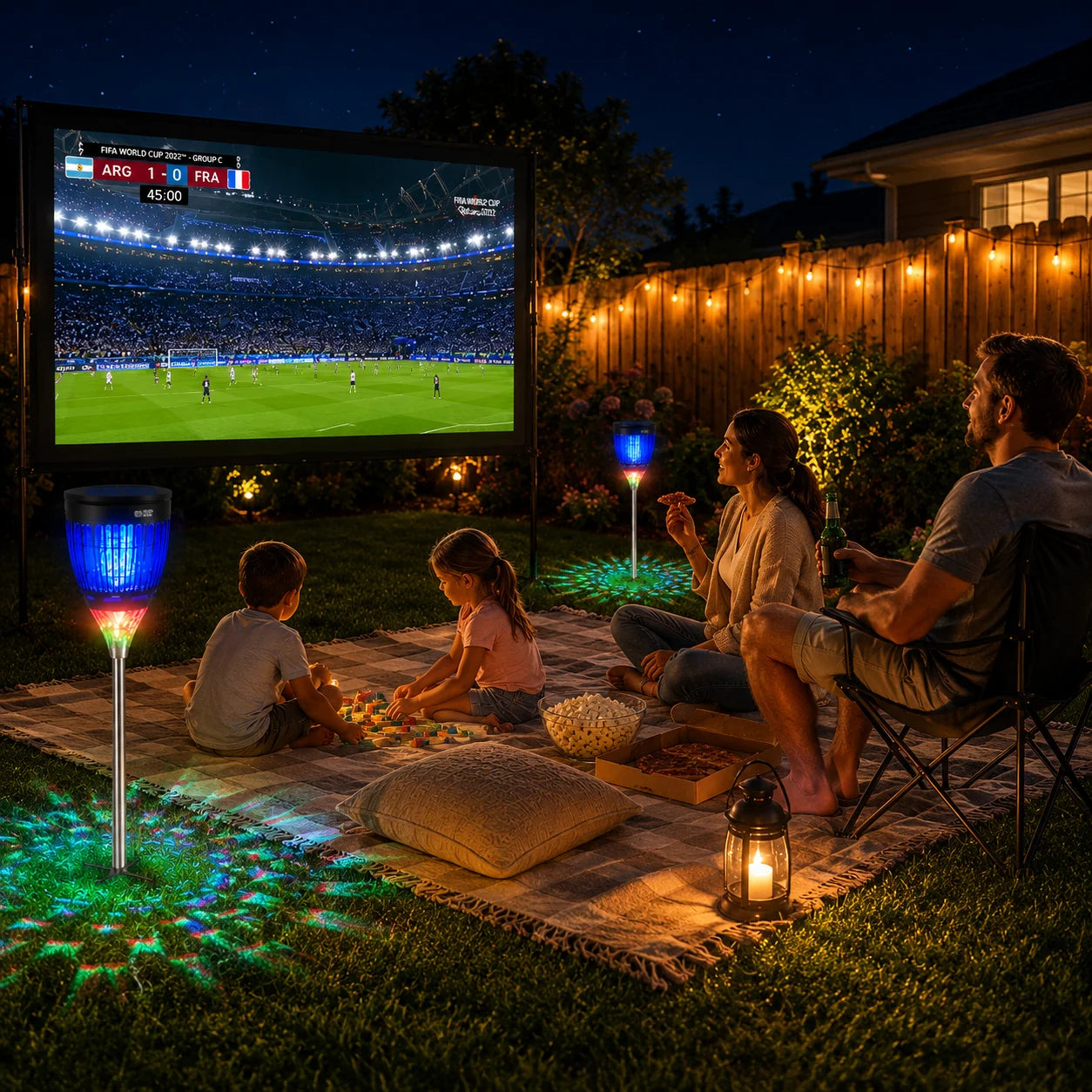 Solar Bug Zapper Outdoor 4200V 3-In-1 Mosquito Zapper