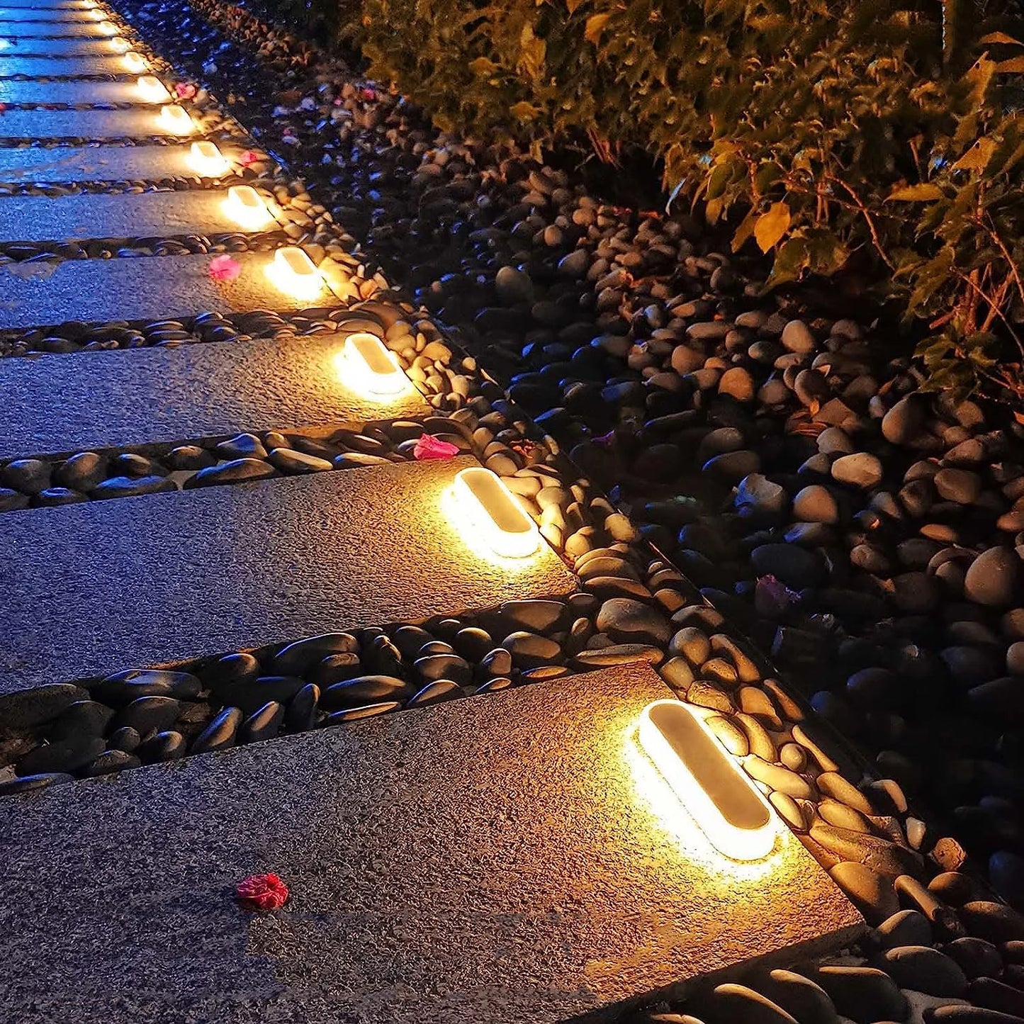 Solar Deck Lights Waterproof IP68 LED Step Lights Garden Outdoor