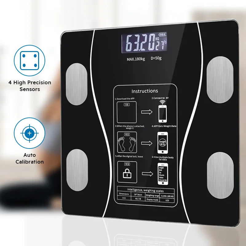 Smart Wireless LED Body Fat Scale With Digital Body Composition